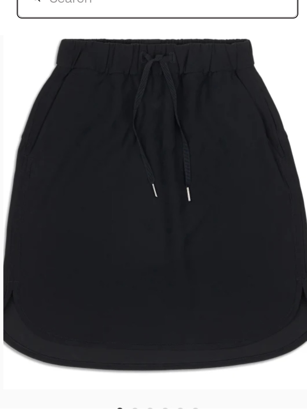 On the Go lululemon athletica Black Drawstring Skirt